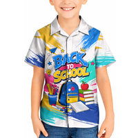 Back To School Kid Hawaiian Shirt New Year New Chapter Colorful Paint Splatter
