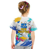 Back To School Kid T Shirt New Year New Chapter Colorful Paint Splatter
