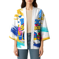 Back To School Kimono New Year New Chapter Colorful Paint Splatter
