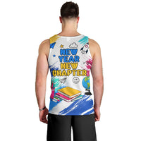 Back To School Men Tank Top New Year New Chapter Colorful Paint Splatter