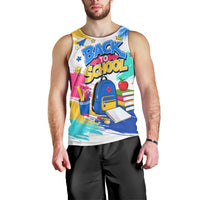 Back To School Men Tank Top New Year New Chapter Colorful Paint Splatter