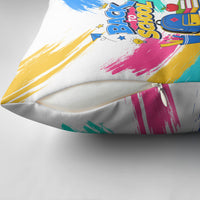 Back To School Pillow Cover New Year New Chapter Colorful Paint Splatter