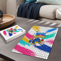 Back To School Puzzle New Year New Chapter Colorful Paint Splatter