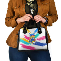Back To School Shoulder Handbag New Year New Chapter Colorful Paint Splatter