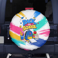 Back To School Spare Tire Cover New Year New Chapter Colorful Paint Splatter