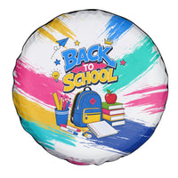 Back To School Spare Tire Cover New Year New Chapter Colorful Paint Splatter