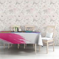 Back To School Tablecloth New Year New Chapter Colorful Paint Splatter