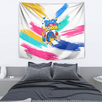 Back To School Tapestry New Year New Chapter Colorful Paint Splatter