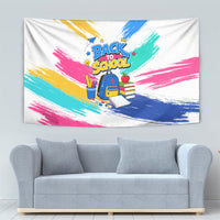 Back To School Tapestry New Year New Chapter Colorful Paint Splatter