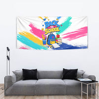 Back To School Tapestry New Year New Chapter Colorful Paint Splatter
