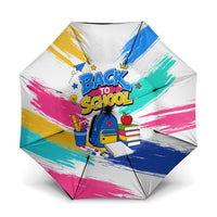 Back To School Umbrella New Year New Chapter Colorful Paint Splatter