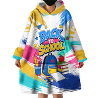Back To School Wearable Blanket Hoodie New Year New Chapter Colorful Paint Splatter