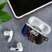 Personalized Back To School AirPods Case Student Backpack Basketball Geometric Stripes