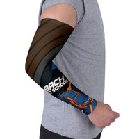 Personalized Back To School Arm Sleeves Student Backpack Basketball Geometric Stripes