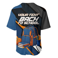 Personalized Back To School Baseball Jersey Student Backpack Basketball Geometric Stripes