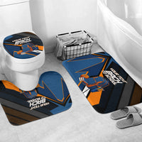 Personalized Back To School Bathroom Set Student Backpack Basketball Geometric Stripes