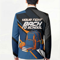 Personalized Back To School Blazer Student Backpack Basketball Geometric Stripes