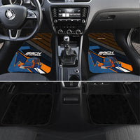 Personalized Back To School Car Mats Student Backpack Basketball Geometric Stripes