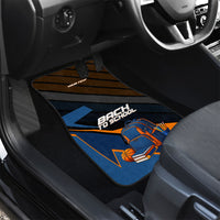 Personalized Back To School Car Mats Student Backpack Basketball Geometric Stripes