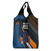 Personalized Back To School Grocery Bag Student Backpack Basketball Geometric Stripes