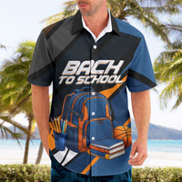 Personalized Back To School Hawaiian Shirt Student Backpack Basketball Geometric Stripes