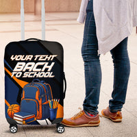 Personalized Back To School Luggage Cover Student Backpack Basketball Geometric Stripes