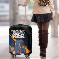 Personalized Back To School Luggage Cover Student Backpack Basketball Geometric Stripes