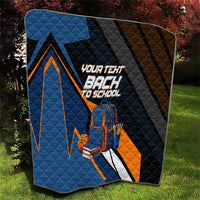 Personalized Back To School Quilt Student Backpack Basketball Geometric Stripes