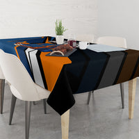 Personalized Back To School Tablecloth Student Backpack Basketball Geometric Stripes