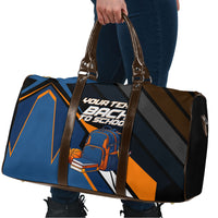 Personalized Back To School Travel Bag Student Backpack Basketball Geometric Stripes