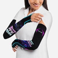 Personalized Night Race Division Arm Sleeves Cyberpunk Racing Synthwave Motorsport Neon Graphic