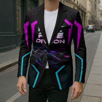 Personalized Night Race Division Blazer Cyberpunk Racing Synthwave Motorsport Neon Graphic