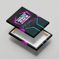 Personalized Night Race Division Canvas Wall Art Cyberpunk Racing Synthwave Motorsport Neon Graphic