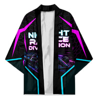 Personalized Night Race Division Kimono Cyberpunk Racing Synthwave Motorsport Neon Graphic