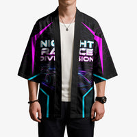 Personalized Night Race Division Kimono Cyberpunk Racing Synthwave Motorsport Neon Graphic