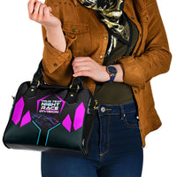 Personalized Night Race Division Shoulder Handbag Cyberpunk Racing Synthwave Motorsport Neon Graphic