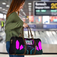 Personalized Night Race Division Travel Bag Cyberpunk Racing Synthwave Motorsport Neon Graphic