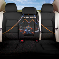 Personalized Night Race Division Motorsport Back Car Seat Cover Futuristic Neon Open Wheel Auto Racing