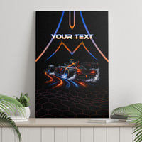 Personalized Night Race Division Motorsport Canvas Wall Art Futuristic Neon Open Wheel Auto Racing