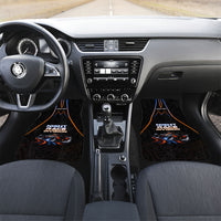 Personalized Night Race Division Motorsport Car Mats Futuristic Neon Open Wheel Auto Racing