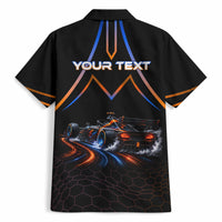 Personalized Night Race Division Motorsport Hawaiian Shirt Futuristic Neon Open Wheel Auto Racing