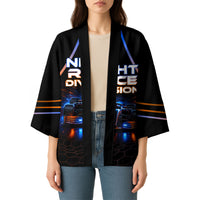 Personalized Night Race Division Motorsport Kimono Futuristic Neon Open Wheel Auto Racing