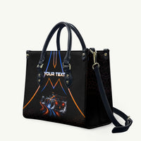 Personalized Night Race Division Motorsport Leather Bag Futuristic Neon Open Wheel Auto Racing