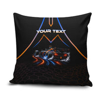 Personalized Night Race Division Motorsport Pillow Cover Futuristic Neon Open Wheel Auto Racing