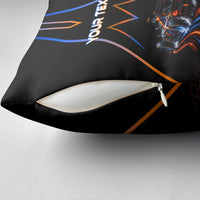 Personalized Night Race Division Motorsport Pillow Cover Futuristic Neon Open Wheel Auto Racing