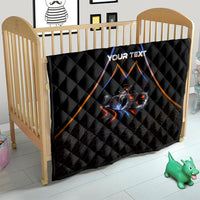 Personalized Night Race Division Motorsport Quilt Futuristic Neon Open Wheel Auto Racing