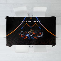 Personalized Night Race Division Motorsport Tablecloth Futuristic Neon Open Wheel Auto Racing
