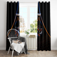 Personalized Night Race Division Motorsport Window Curtain Futuristic Neon Open Wheel Auto Racing