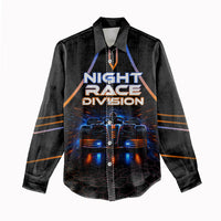 Personalized Night Race Division Motorsport Women Casual Shirt Futuristic Neon Open Wheel Auto Racing