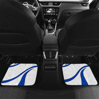 Uruguay Car Mats with National Emblem and Sun Symbol Blue White Wave - Wonder Print Shop